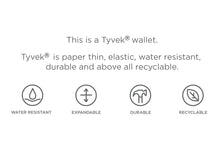 Load image into Gallery viewer, Grey Scale Tyvek Wallet
